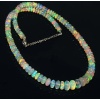 AAA Welo Fire Ethiopian Opal 3 to 8 mm Smooth Rondelle Beads Necklace | 16+2 Inches Sterling Silver Beaded Necklace CHRISTMAS OFFER | Save 33% - Rajasthan Living 10