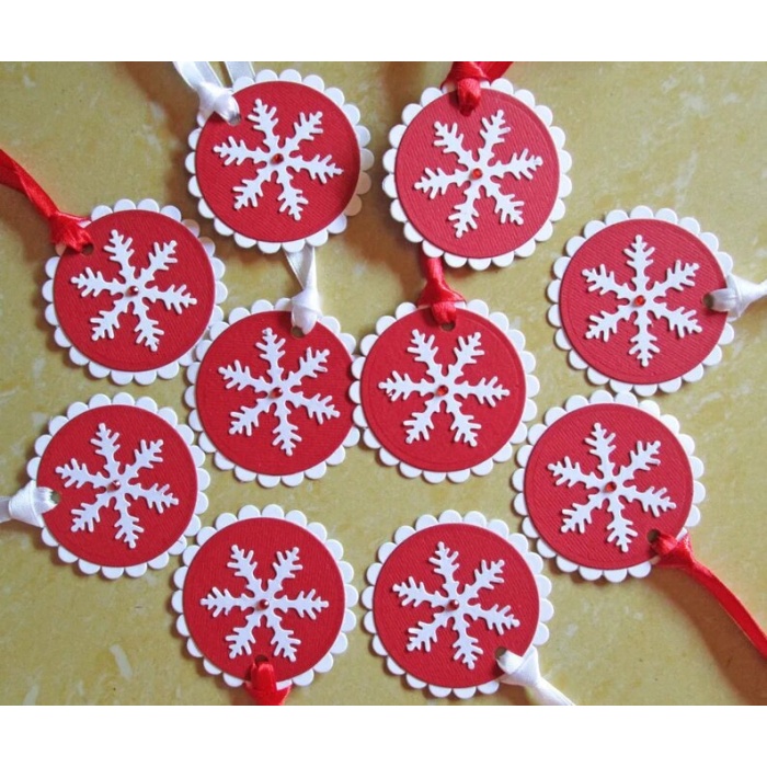 Snowflakes Christmas Gift Tags – Christmas Tags – Holiday Gift Tags – Christmas Gifts – Christmas Wrapping – Christmas Gift Wrap – Set of 10 | Save 33% - Rajasthan Living 8