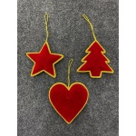 Set of 3 Hand Embroidered Christmas Ornaments for Home Decoration | Save 33% - Rajasthan Living 14
