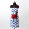 Christmas apron, blue tie dye print, kitchen accessory, size 27″X 35″ | Save 33% - Rajasthan Living 8