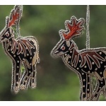 Set of 6 Reindeer Christmas Ornaments, Holiday Decor, Xmas Hanging,Jungle Safari, Animal for kids, Christmas Reindeer, Christmas Decorative | Save 33% - Rajasthan Living 19