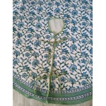 Christmas Tree Skirt 60″ Round Olive Green Flower Design Hand Block Printed Christmas Flower Merry Xmas Tree Pattern Skirts Handmade | Save 33% - Rajasthan Living 15