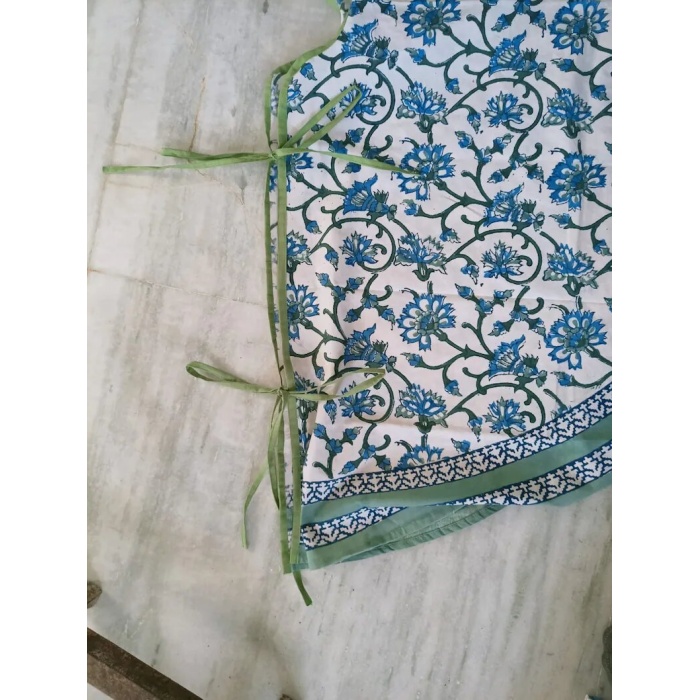 Christmas Tree Skirt 60″ Round Olive Green Flower Design Hand Block Printed Christmas Flower Merry Xmas Tree Pattern Skirts Handmade | Save 33% - Rajasthan Living 8