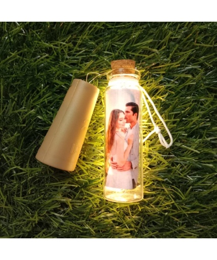 Personalized LED Bottle with Picture as Wooden Christmas ornaments | Save 33% - Rajasthan Living
