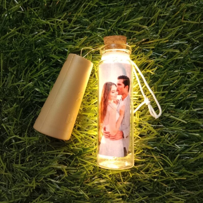 Personalized LED Bottle with Picture as Wooden Christmas ornaments | Save 33% - Rajasthan Living 5
