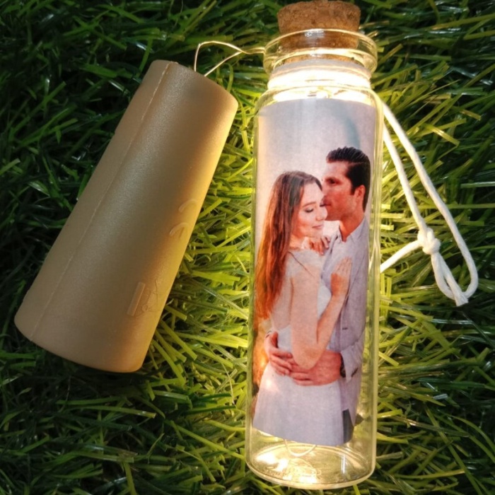 Personalized LED Bottle with Picture as Wooden Christmas ornaments | Save 33% - Rajasthan Living 7