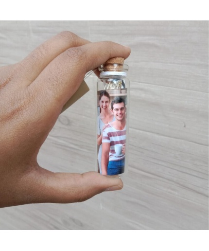 Personalized LED Bottle with Picture as Wooden Christmas ornaments | Save 33% - Rajasthan Living 3