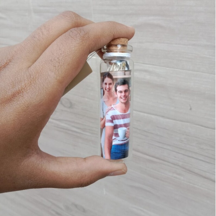 Personalized LED Bottle with Picture as Wooden Christmas ornaments | Save 33% - Rajasthan Living 6