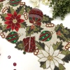 Handmade Christmas table runner, beaded runner, centerpiece multi colour, 13x36inch | Save 33% - Rajasthan Living 11