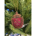 Vintage bullion zari hand embroidered christmas decoration hanging ornament | Save 33% - Rajasthan Living 10