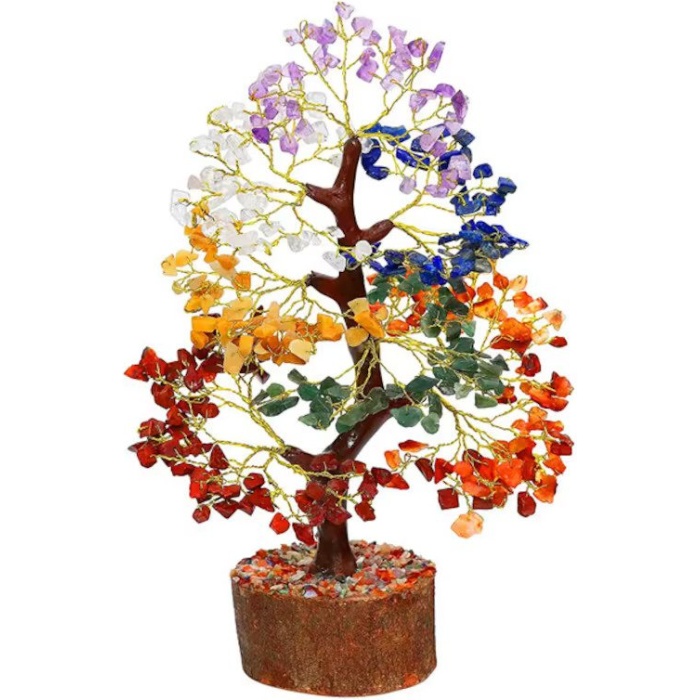 Seven Chakra Tree Of Life, Money Tree, Natural Crystal Tree, Hippie Tree, Gift For here & Wedding, Multi Color Gemstone Tree, Yoga Tree | Save 33% - Rajasthan Living 5
