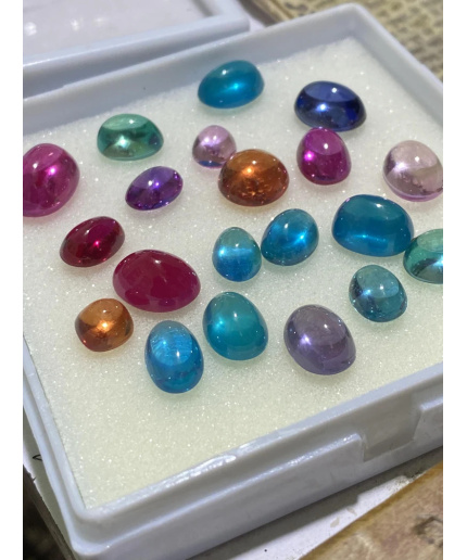 AAA Flawless Ceylon Sapphire Cabochon Loose Mix Lot Gemstone Multi Sapphire Christmas Jewelry And Ring Making Sapphire Cabochon Earrings | Save 33% - Rajasthan Living
