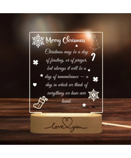 Personalized Christmas Table night lamp Acrylic | Save 33% - Rajasthan Living