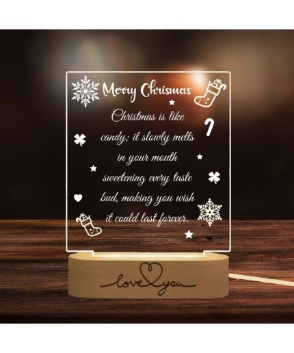 Personalized Christmas Table night lamp Acrylic | Save 33% - Rajasthan Living 3