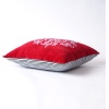 Red Christmas pillow cover in embroidered velvet | Save 33% - Rajasthan Living 11