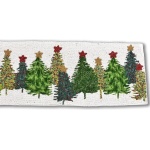 Christmas Tree Table Runner, Handmade Table Runner, Beaded Table Topper 13X36 Inch | Save 33% - Rajasthan Living 17