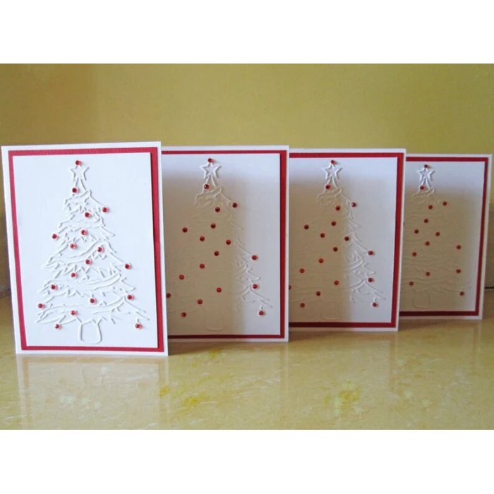 Tree Christmas Cards, Embossed Christmas Card Set, Holiday Cards, Boxed Christmas Card Sets, Holiday Card Set, Merry Christmas Card Sets | Save 33% - Rajasthan Living 7