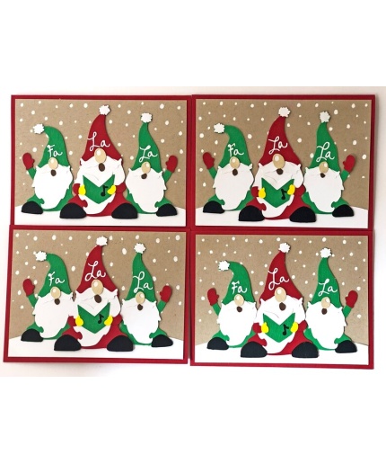 Gnome Christmas Cards, Nordic Christmas Card Set, Funny Holiday Card Set, Boxed Christmas Cards, Merry Christmas Card Pack-Set of 4 | Save 33% - Rajasthan Living