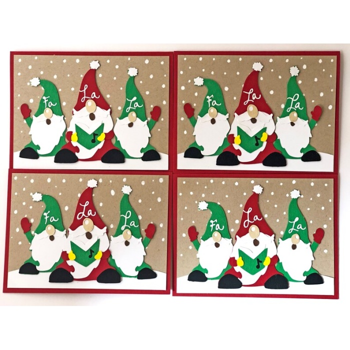 Gnome Christmas Cards, Nordic Christmas Card Set, Funny Holiday Card Set, Boxed Christmas Cards, Merry Christmas Card Pack-Set of 4 | Save 33% - Rajasthan Living 5