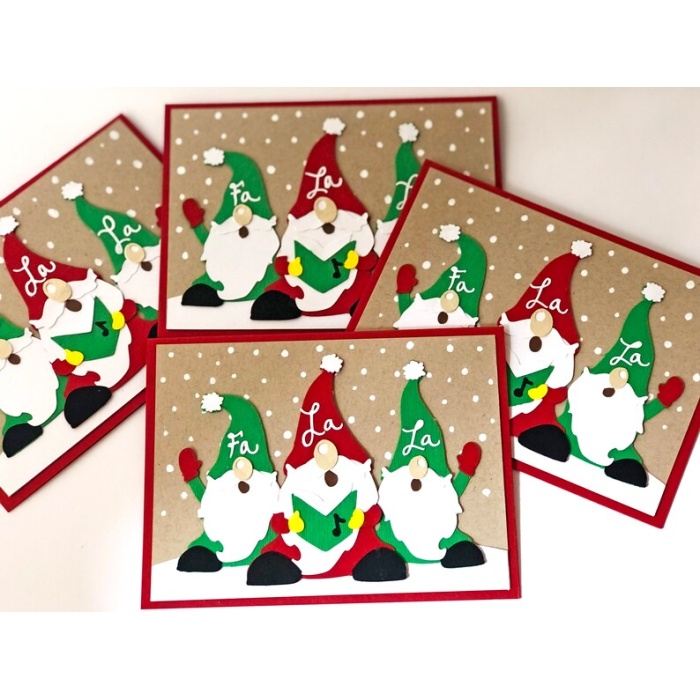 Gnome Christmas Cards, Nordic Christmas Card Set, Funny Holiday Card Set, Boxed Christmas Cards, Merry Christmas Card Pack-Set of 4 | Save 33% - Rajasthan Living 7