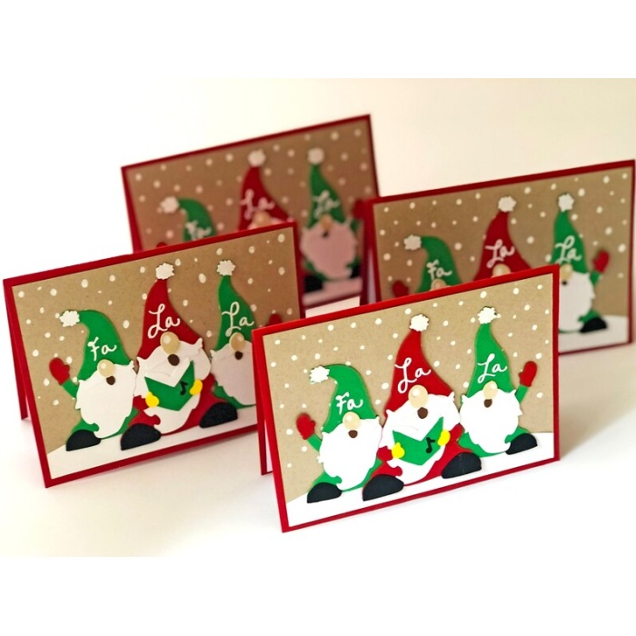 Gnome Christmas Cards, Nordic Christmas Card Set, Funny Holiday Card Set, Boxed Christmas Cards, Merry Christmas Card Pack-Set of 4 | Save 33% - Rajasthan Living 9