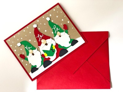 Gnome Christmas Cards, Nordic Christmas Card Set, Funny Holiday Card Set, Boxed Christmas Cards, Merry Christmas Card Pack-Set of 4 | Save 33% - Rajasthan Living 18