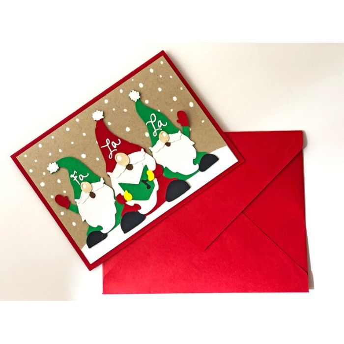 Gnome Christmas Cards, Nordic Christmas Card Set, Funny Holiday Card Set, Boxed Christmas Cards, Merry Christmas Card Pack-Set of 4 | Save 33% - Rajasthan Living 11