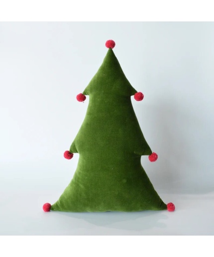 Christmas Tree Shaped Cushion, Christmas Decoration, Throw Pillow, Christmas Tree Shape Sofa Cushion, Decorative Pillow, Xmas Decor | Save 33% - Rajasthan Living
