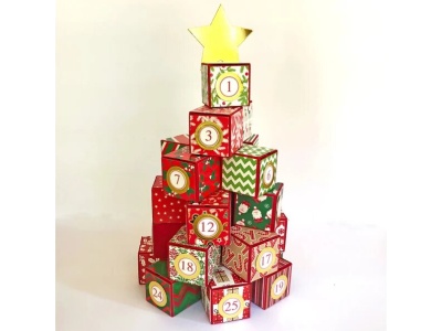 Christmas Advent Calendar, Countdown Calendar, Christmas Decorations, Xmas Tree Reusable, Fill Your Own Advent Calendar Bags, Favor Boxes | Save 33% - Rajasthan Living 17