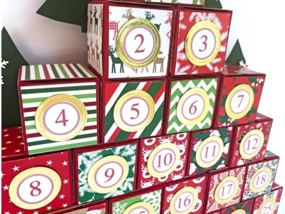 Christmas Advent Calendar, Countdown Calendar, Christmas Decorations, Xmas Tree Reusable, Fill Your Own Advent Calendar Bags, Favor Boxes | Save 33% - Rajasthan Living 20