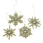 Silver Christmas Snowflake Hanging, Set of 4, Christmas Decorative, Xmas Hanging, Tree Ornaments, Window Decor, Winter Outdoor Decorations | Save 33% - Rajasthan Living 13