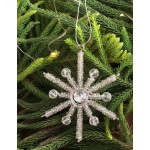 Silver Christmas Snowflake Hanging, Set of 4, Christmas Decorative, Xmas Hanging, Tree Ornaments, Window Decor, Winter Outdoor Decorations | Save 33% - Rajasthan Living 14