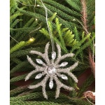 Silver Christmas Snowflake Hanging, Set of 4, Christmas Decorative, Xmas Hanging, Tree Ornaments, Window Decor, Winter Outdoor Decorations | Save 33% - Rajasthan Living 16