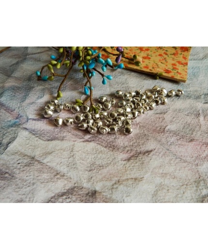 Mini Bells, 8mm Jingle Bells, White Metal Beads, Jewelry Charms, Christmas Tree Ornaments | Save 33% - Rajasthan Living 3