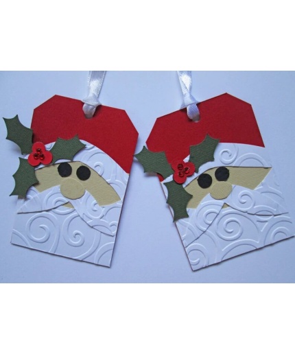 Santa Christmas Gift Tags – Christmas Tags – Holiday Gift Tags – Christmas Gifts – Christmas Wrapping – Christmas Gift Wrap – Set of 5 | Save 33% - Rajasthan Living