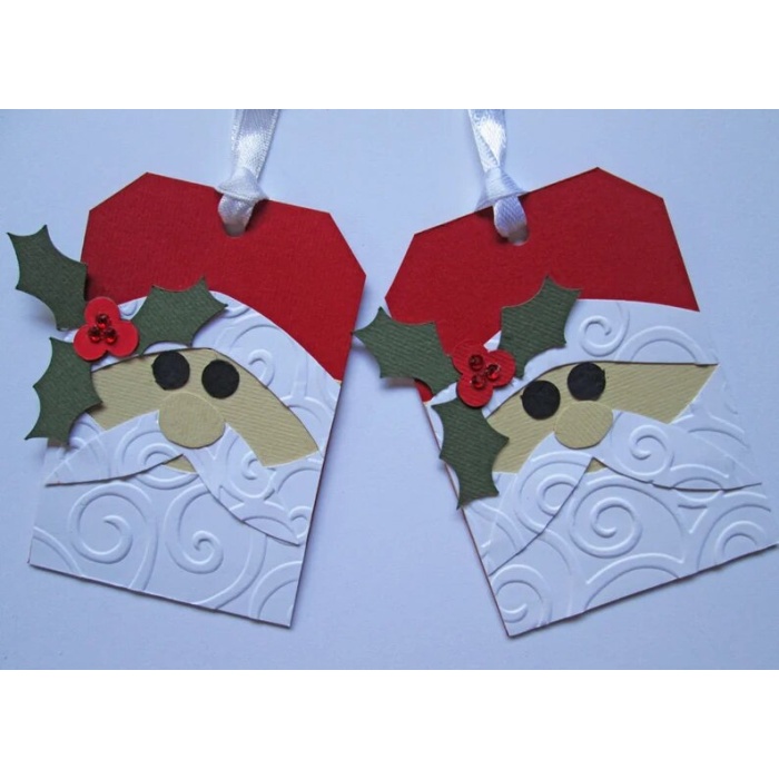 Santa Christmas Gift Tags – Christmas Tags – Holiday Gift Tags – Christmas Gifts – Christmas Wrapping – Christmas Gift Wrap – Set of 5 | Save 33% - Rajasthan Living 5