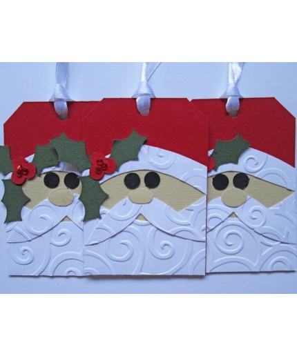 Santa Christmas Gift Tags – Christmas Tags – Holiday Gift Tags – Christmas Gifts – Christmas Wrapping – Christmas Gift Wrap – Set of 5 | Save 33% - Rajasthan Living 3