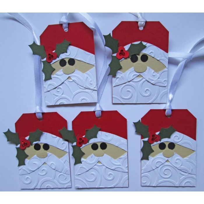 Santa Christmas Gift Tags – Christmas Tags – Holiday Gift Tags – Christmas Gifts – Christmas Wrapping – Christmas Gift Wrap – Set of 5 | Save 33% - Rajasthan Living 7