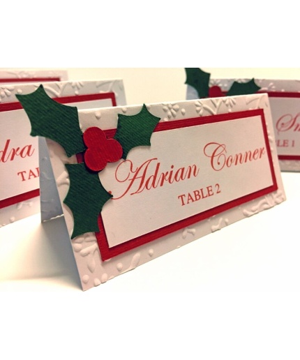 10 Christmas Place Cards – Christmas Food Labels – Christmas Decorations – Christmas Table Decorations – Name Cards – Christmas Escort Cards | Save 33% - Rajasthan Living