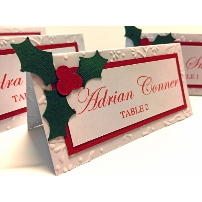 10 Christmas Place Cards – Christmas Food Labels – Christmas Decorations – Christmas Table Decorations – Name Cards – Christmas Escort Cards | Save 33% - Rajasthan Living 5