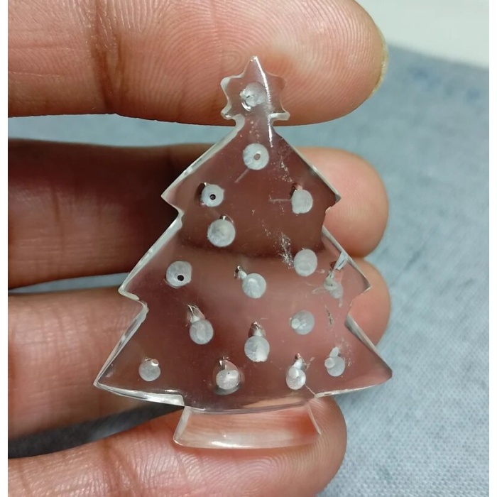 Christmas Tree Shape Crystal Carving Gemstone, use for Silver Jewelry, Making Jewelry, A unique conversation piece:) Christmas Tree # S-671 | Save 33% - Rajasthan Living 6