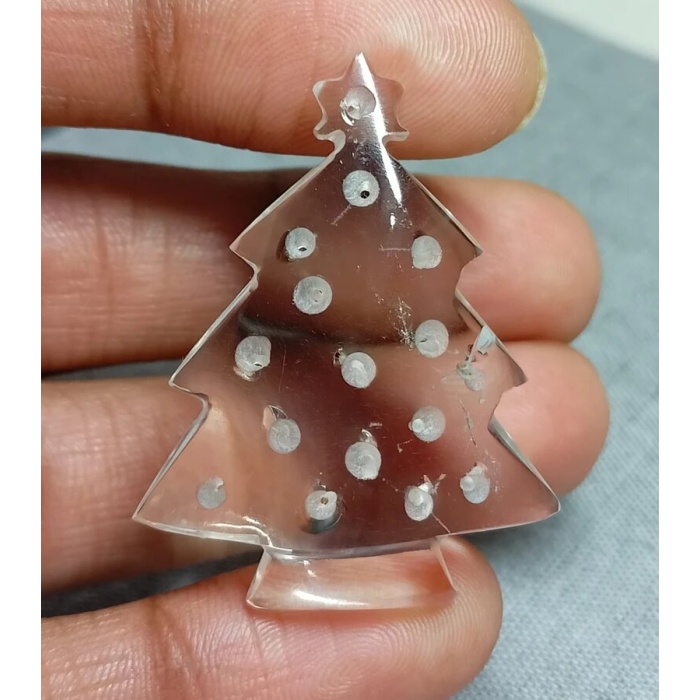 Christmas Tree Shape Crystal Carving Gemstone, use for Silver Jewelry, Making Jewelry, A unique conversation piece:) Christmas Tree # S-671 | Save 33% - Rajasthan Living 8