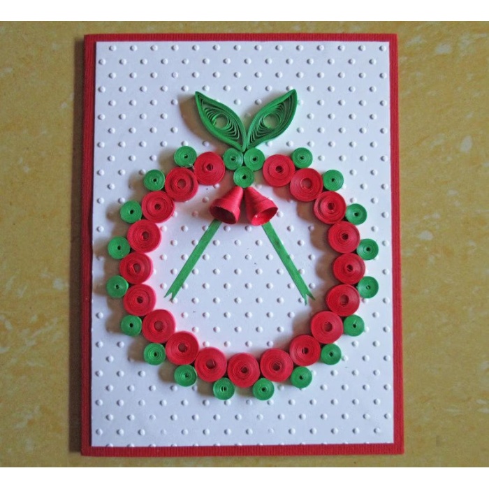 Quilled Christmas Card, Wreath Holiday Card, Paper Quilling, Merry Christmas Card | Save 33% - Rajasthan Living 6