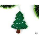 Tiny Christmas tree ornament, Wall Hanging Car charm Plush Soft Ornaments, Handmade Felt accent, Xmas tree Decoration, Holiday nursery decor | Save 33% - Rajasthan Living 12