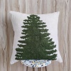 Christmas Tree Hand Embroidered Pillow Cover Cotton Textured 20×20 Boho Decorative Throw Pillow Case, Christmas Home Decor Pillows | Save 33% - Rajasthan Living 11