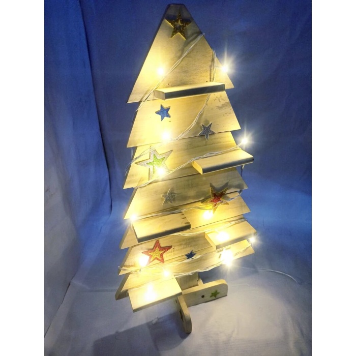 Handmade Wooden Christmas Tree Wood Christmas tree Ornament Table decoration | Wood Christmas Tree VILLAGE | Save 33% - Rajasthan Living 6